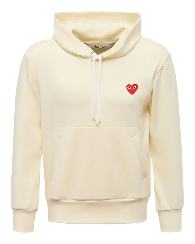 Comme des Garçons Hoodie mit Herzapplikation - Nude Nude
