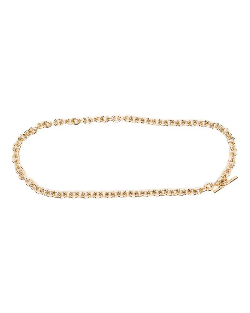 Alexander McQueen Kettengürtel mit T-Riemen - Gold Gold