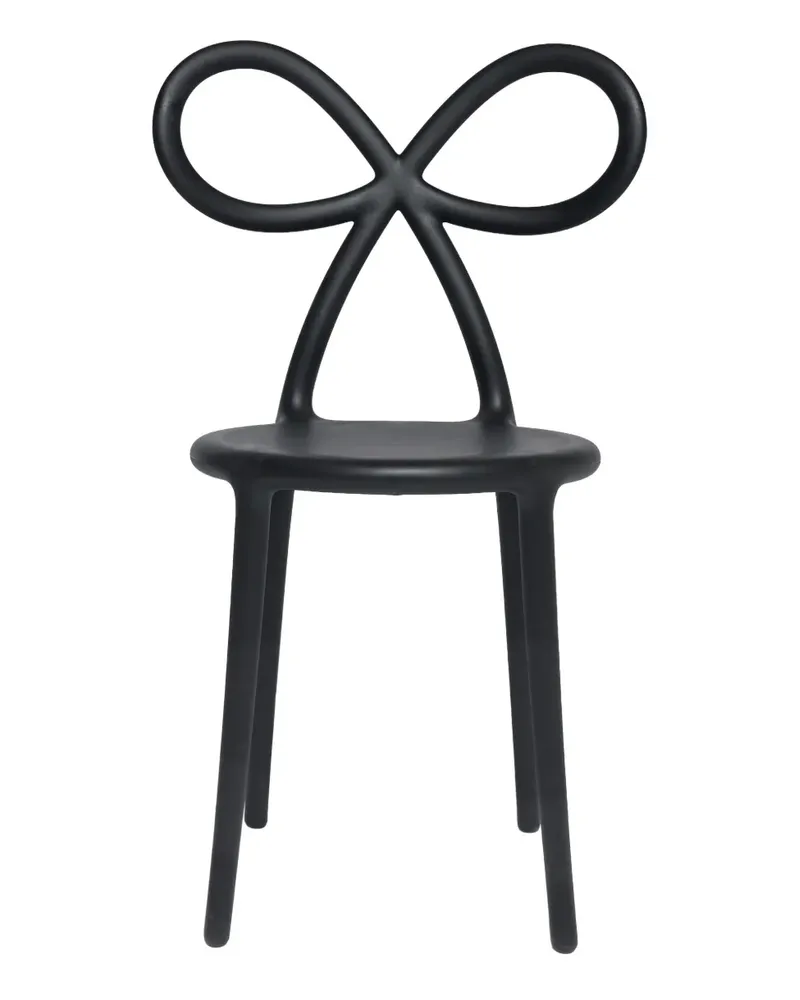 Qeeboo Ribbon Stuhl - Schwarz Schwarz
