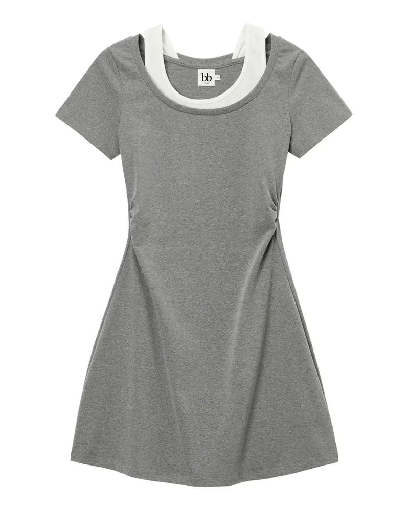 b+ab Kleid im Layering-Look - Grau Grau