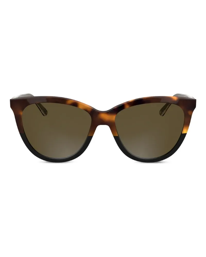 Calvin Klein Sonnenbrille mit Cat-Eye-Gestell - Braun Braun