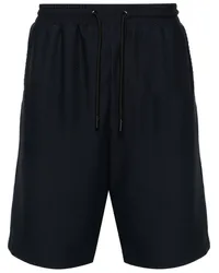 Giorgio Armani Shorts mit beflocktem Logo Blau