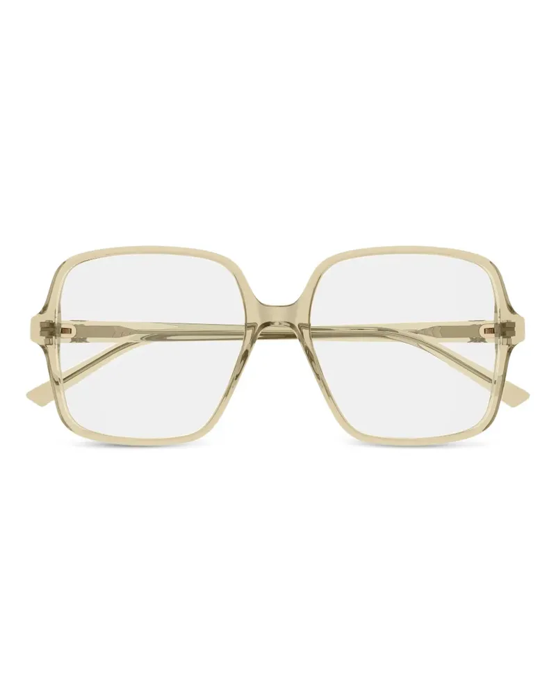 Gucci Brille mit eckigem Gestell - Nude Nude