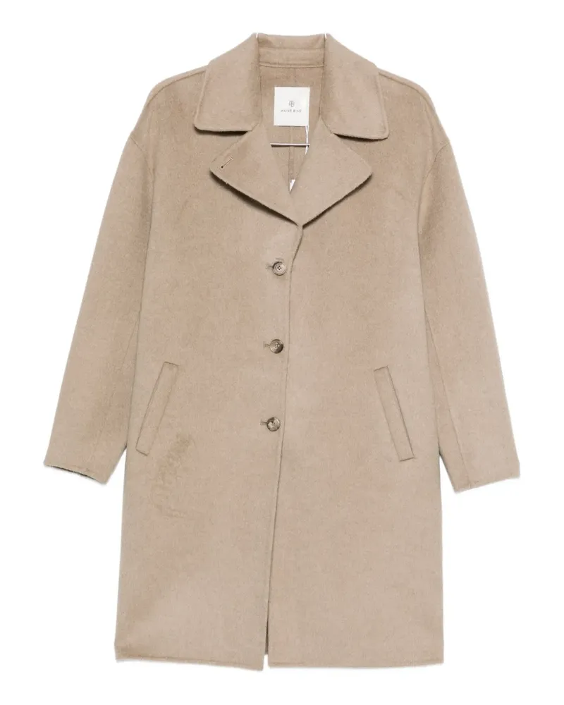Anine Bing Geknöpfter Mantel - Nude Nude