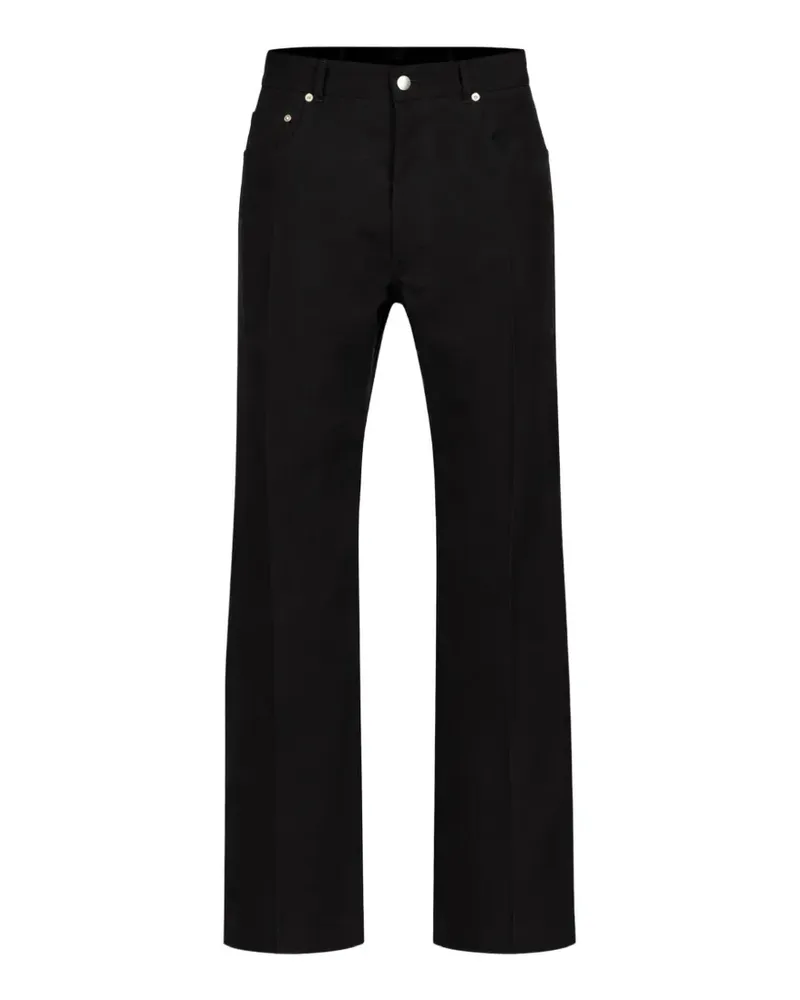 Rick Owens front-seam trousers - Schwarz Schwarz