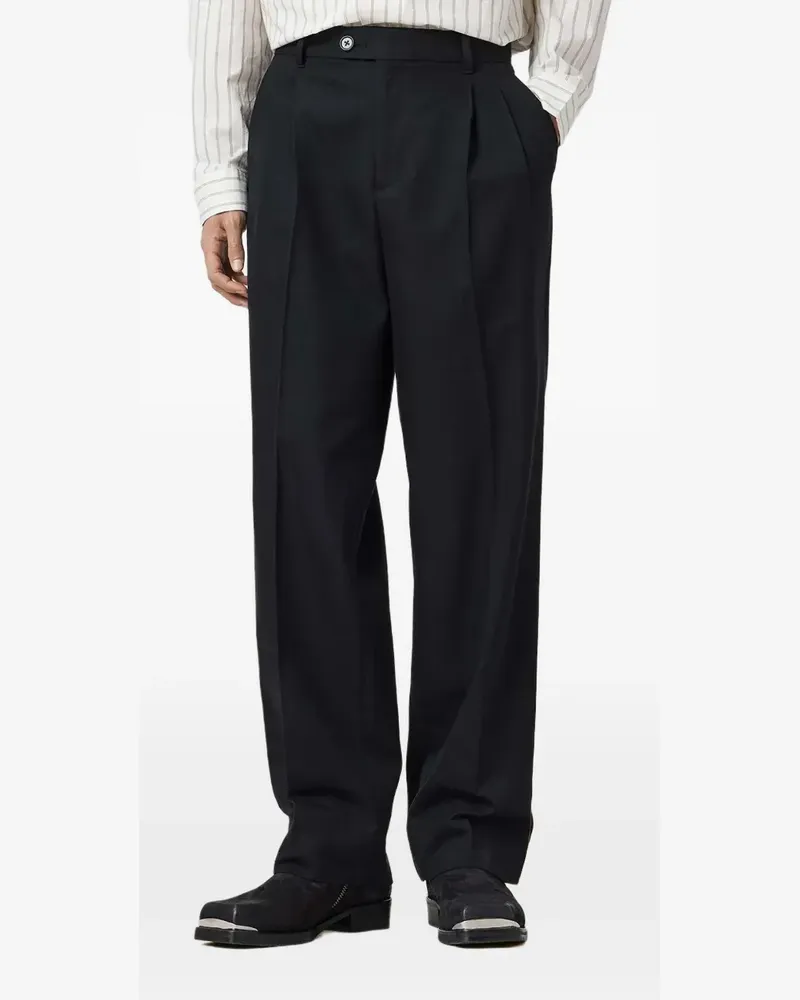 AllSaints Tallis button pleated trousers - Schwarz Schwarz