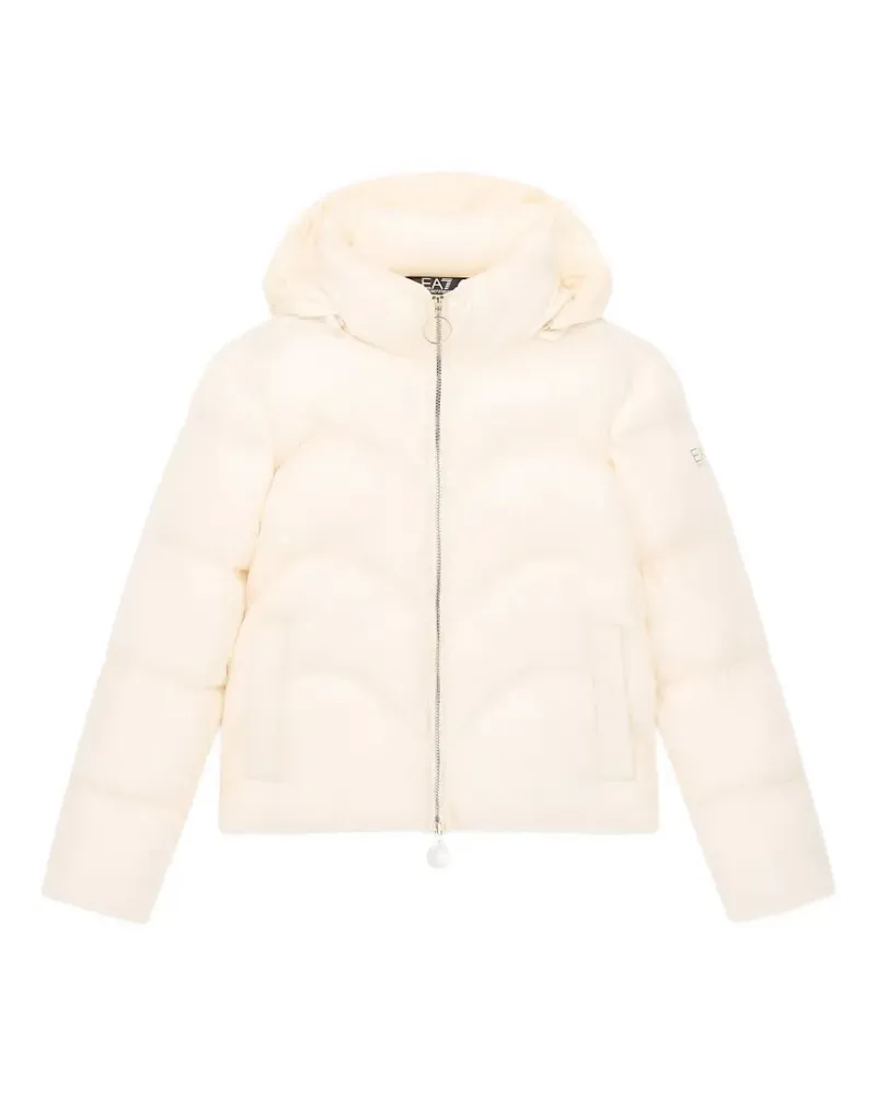 EA7 quilted hooded jacket - Nude Nude