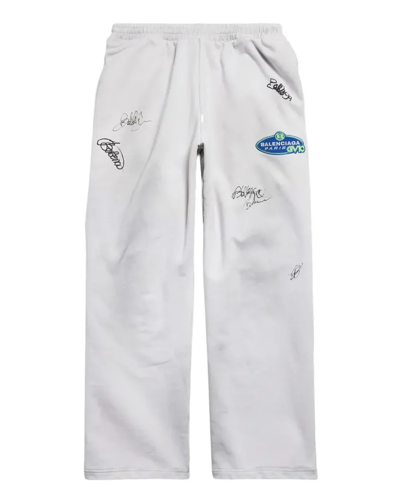 Balenciaga signatures baggy trousers - Grau Grau