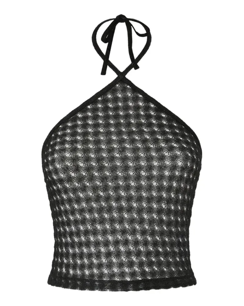 Missoni halterneck lace top - Schwarz Schwarz