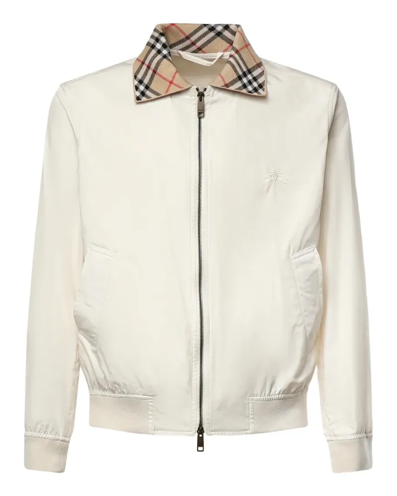 Burberry Gabardine Glenfields Harrington jacket - Nude Nude