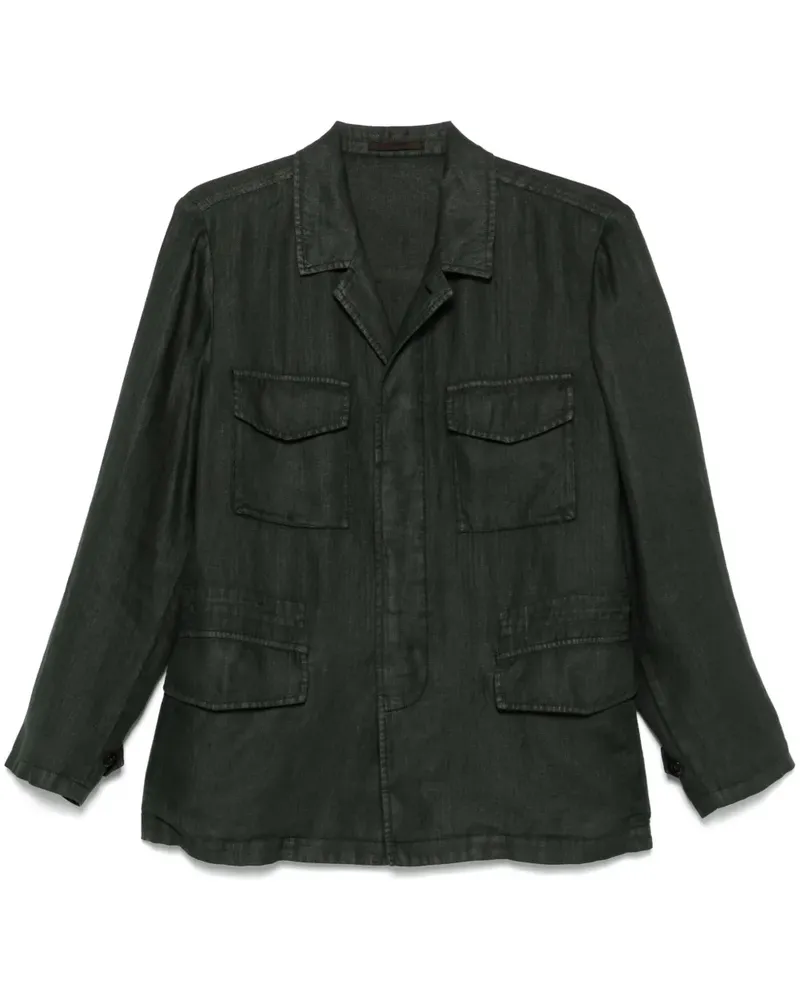 Boglioli Jacke aus Leinen - Grün Grün