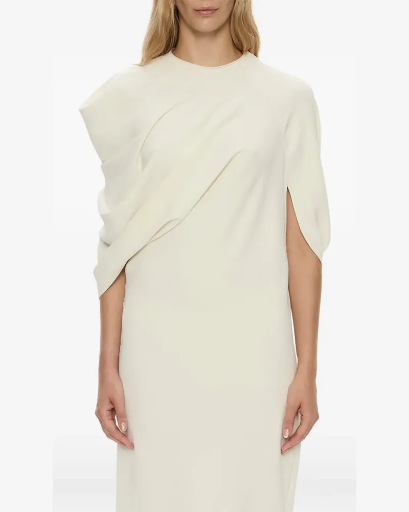 Christopher Esber Drapiertes Virelle Cocoon Midikleid - Nude Nude