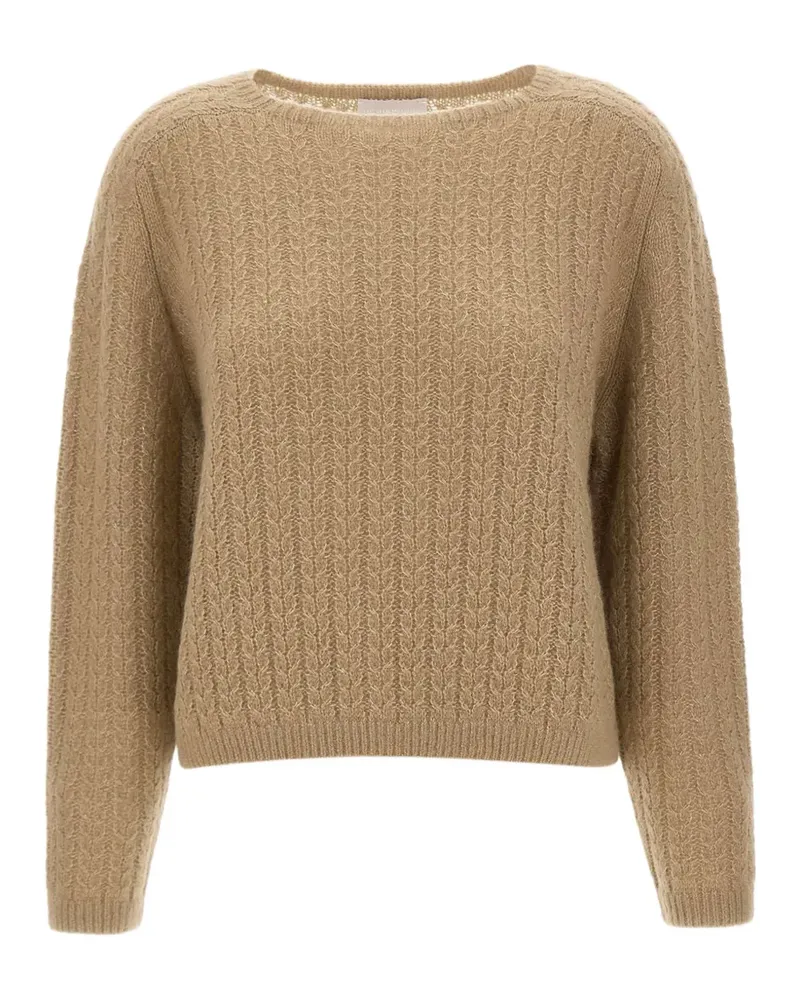 hemisphere cable-knit sweater - Grün Grün