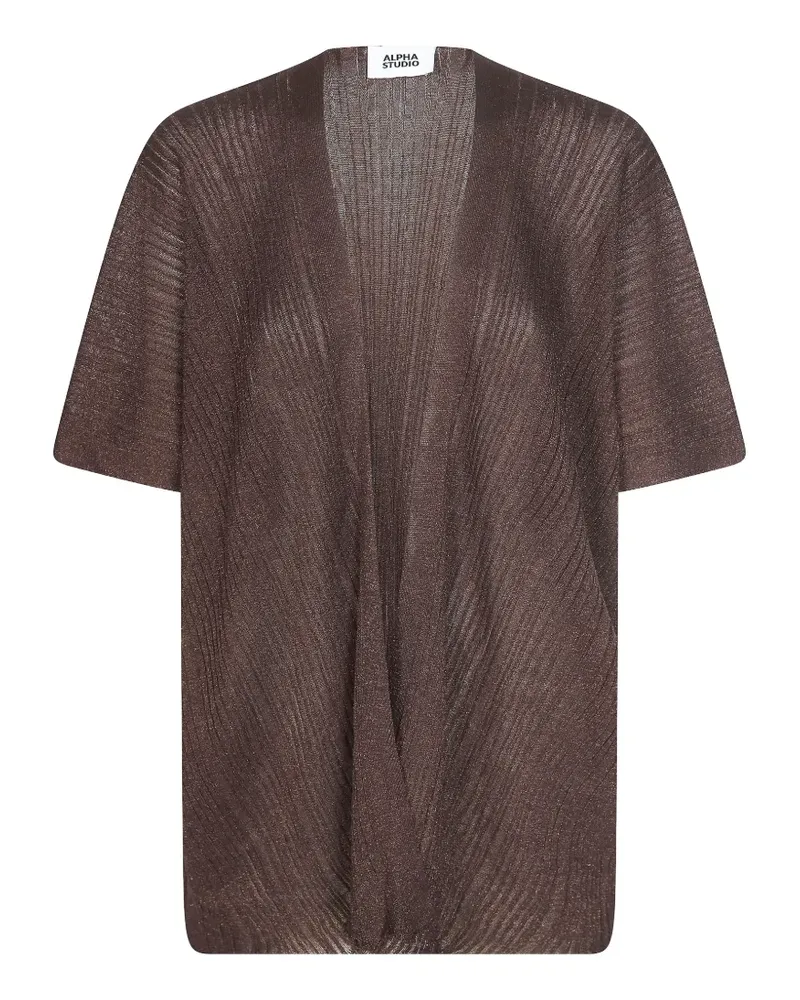 Alpha Studio open-front cardigan - Braun Braun
