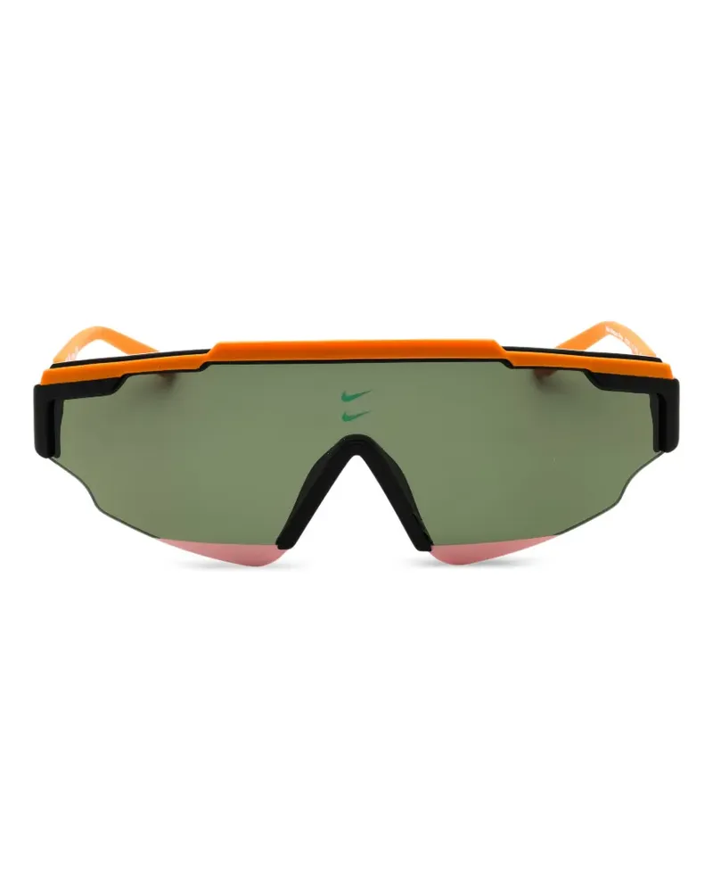 Nike Marquee Edge Sonnenbrille mit geometrischem Gestell - Orange Orange