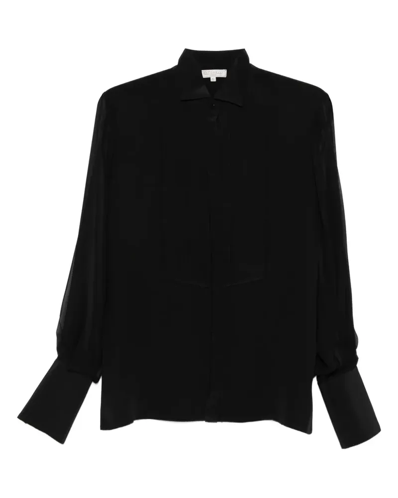 Antonelli Firenze pleated-panel shirt - Schwarz Schwarz