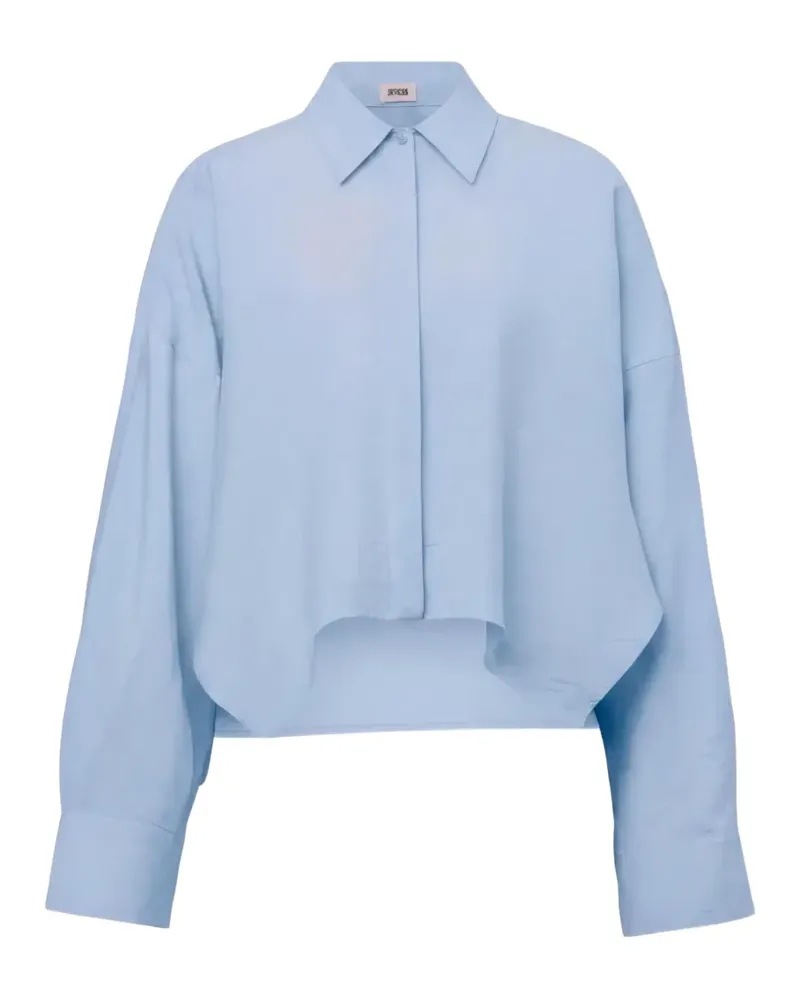 Drykorn Oshia asymmetric-hem shirt - Blau Blau
