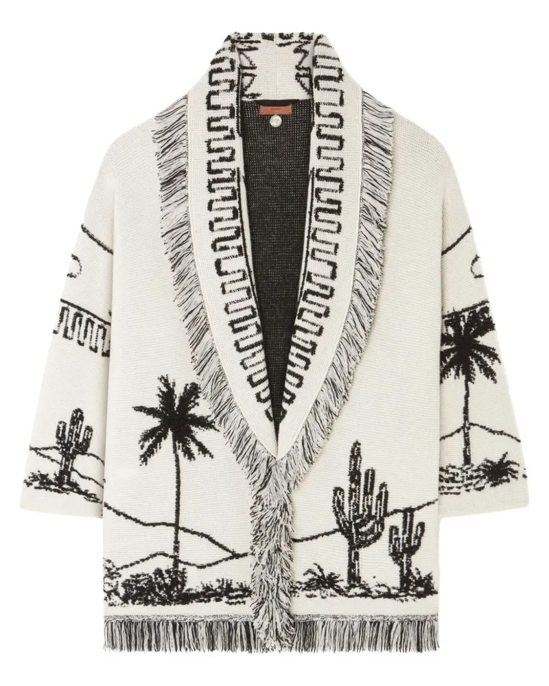 Alanui Icon Jacquard-Cardigan - Weiß Weiß