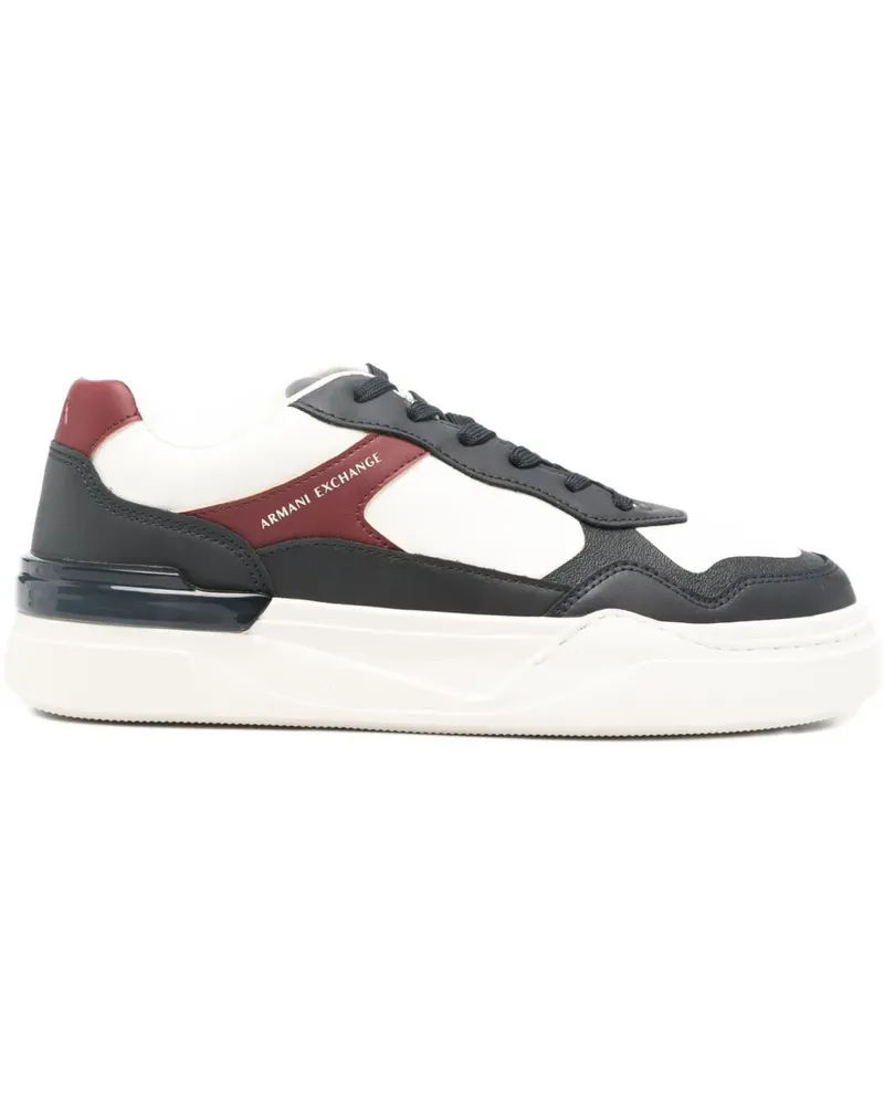 Armani Exchange panelled sneakers - Weiß Weiß