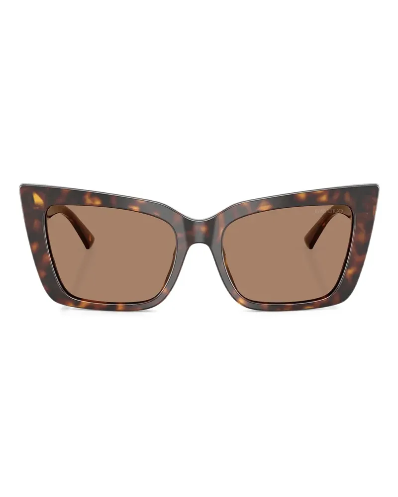 Jimmy Choo Cat-Eye-Sonnenbrille - Braun Braun