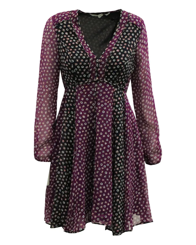 Diane von Furstenberg Ivetta circle-print mini dress - Violett Violett