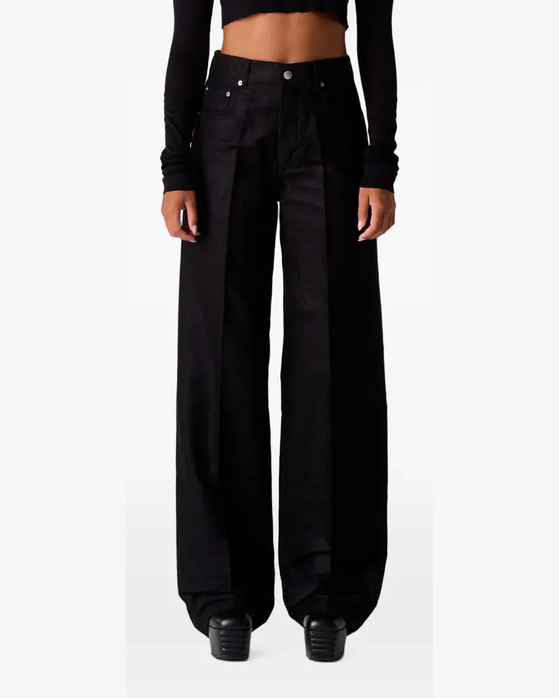 Rick Owens Geth Wide-Leg-Jeans - Schwarz Schwarz