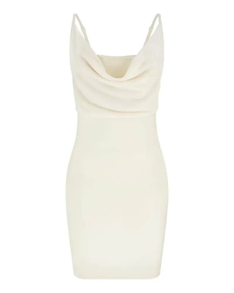 Guess Midikleid mit drapiertem Ausschnitt - Weiß Weiß