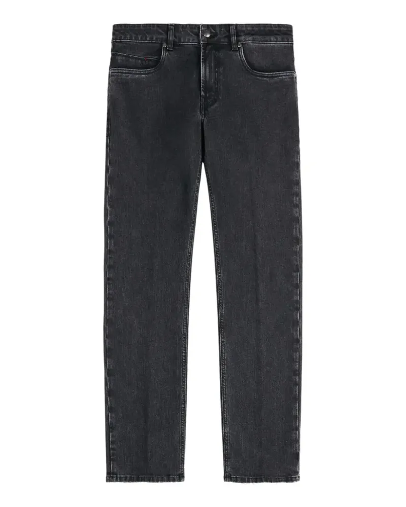 Fay Five-Pocket-Jeans mit Logo-Patch - Grau Grau