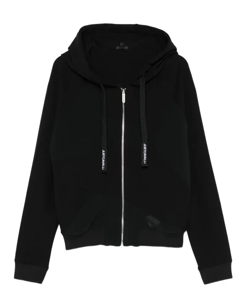 Just Cavalli Kapuzenjacke mit Reißverschluss - Schwarz Schwarz