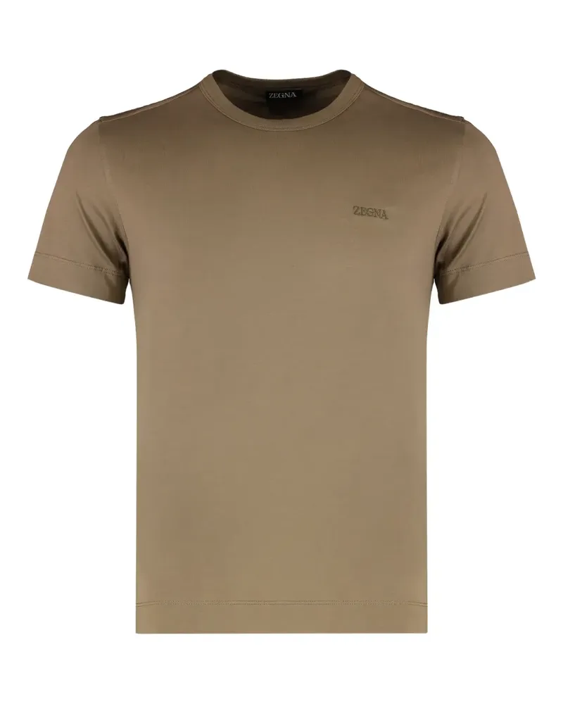 Ermenegildo Zegna T-Shirt mit Rundhalsausschnitt - Nude Nude