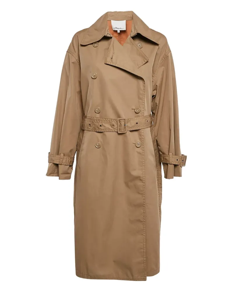 3.1 phillip lim Doppelreihiger Trenchcoat - Nude Nude