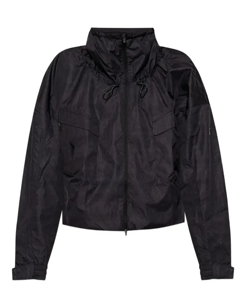 adidas Jacke mit Kordelzug - Schwarz Schwarz