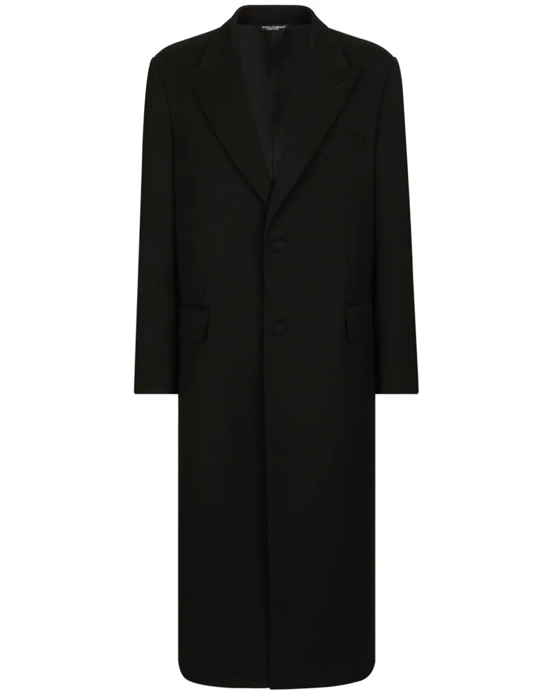 Dolce & Gabbana Klassischer Mantel - Schwarz Schwarz