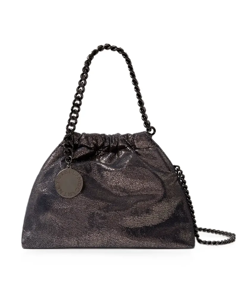 Stella McCartney Falabella Mini crackle-effect tote bag - Schwarz Schwarz