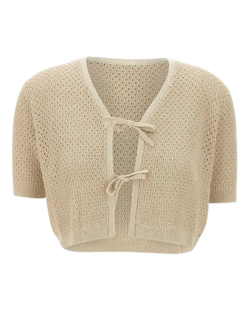 MARELLA Cardigan mit Schleifenverschluss - Nude Nude