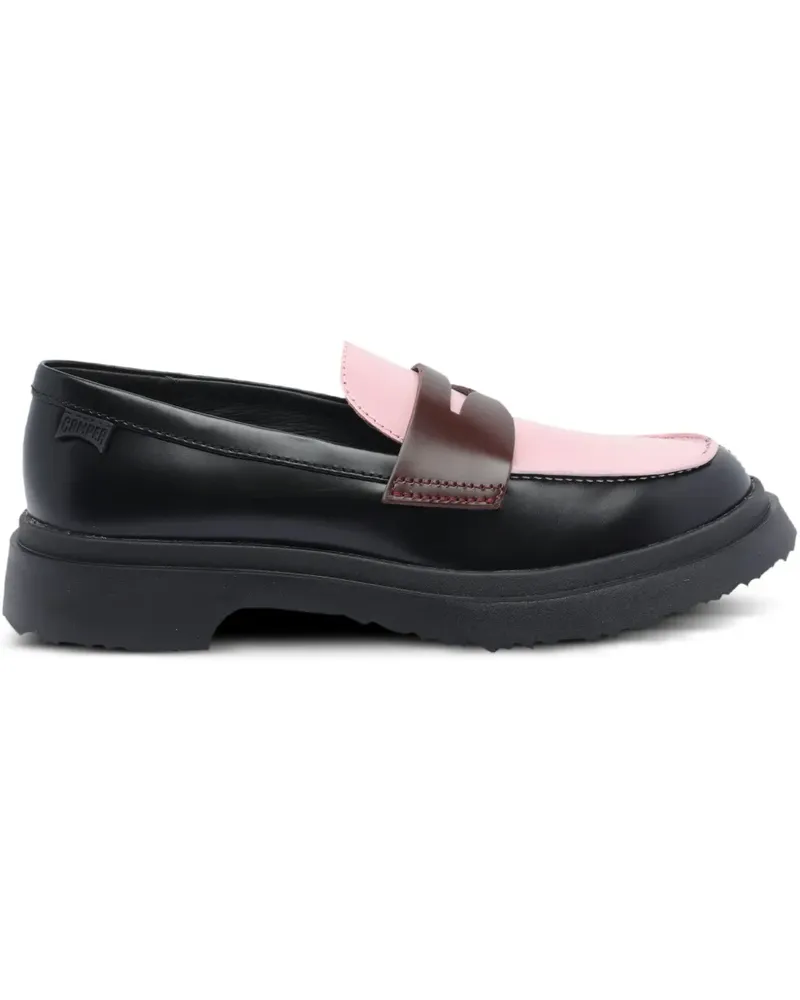 Camper Zweifarbige Twins Loafer - Schwarz Schwarz