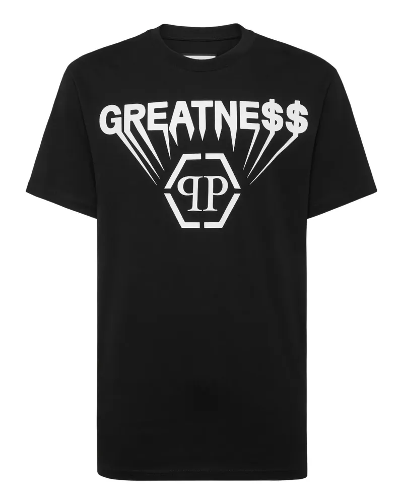 Philipp Plein T-Shirt mit Rundhalsausschnitt - Schwarz Schwarz