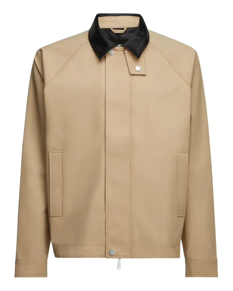 Karl Lagerfeld Leichte Jacke mit Faux-Lederkragen - Nude Nude