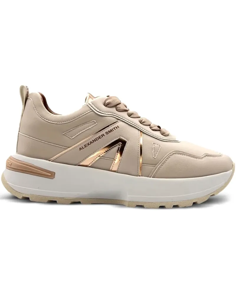 Alexander Smith Sneakers mit Metallic-Einsatz - Nude Nude