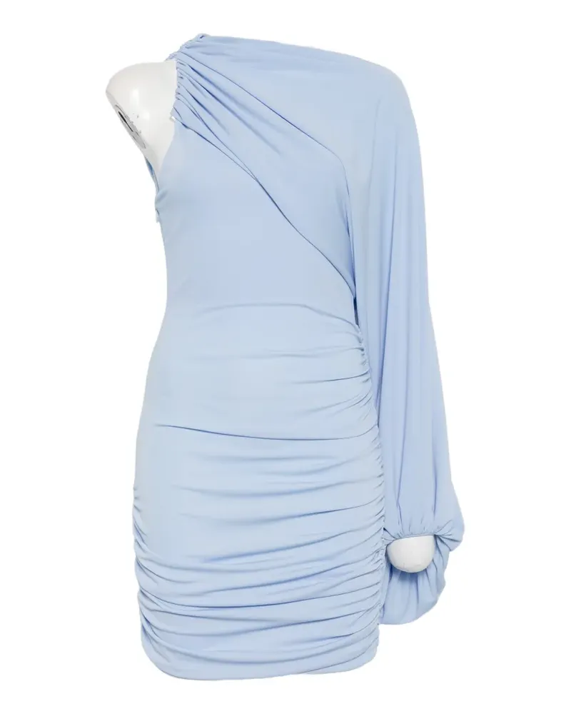 ANDAMANE one-shoulder ruched mini dress - Blau Blau