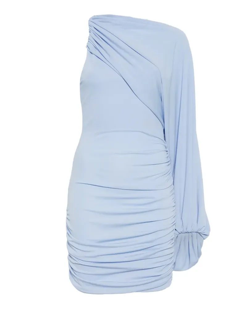 ANDAMANE one-shoulder ruched mini dress - Blau Blau