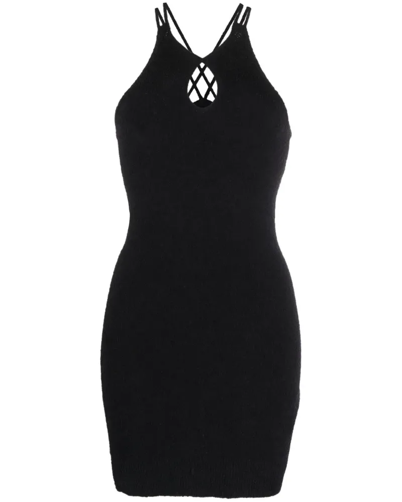 IRO Gestricktes Neckholder-Kleid - Schwarz Schwarz