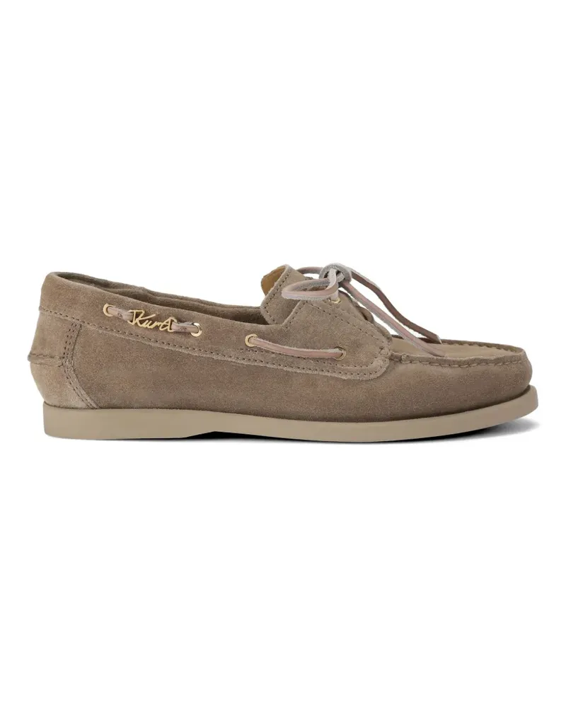 Kurt Geiger Segelschuhe aus Wildleder - Nude Nude