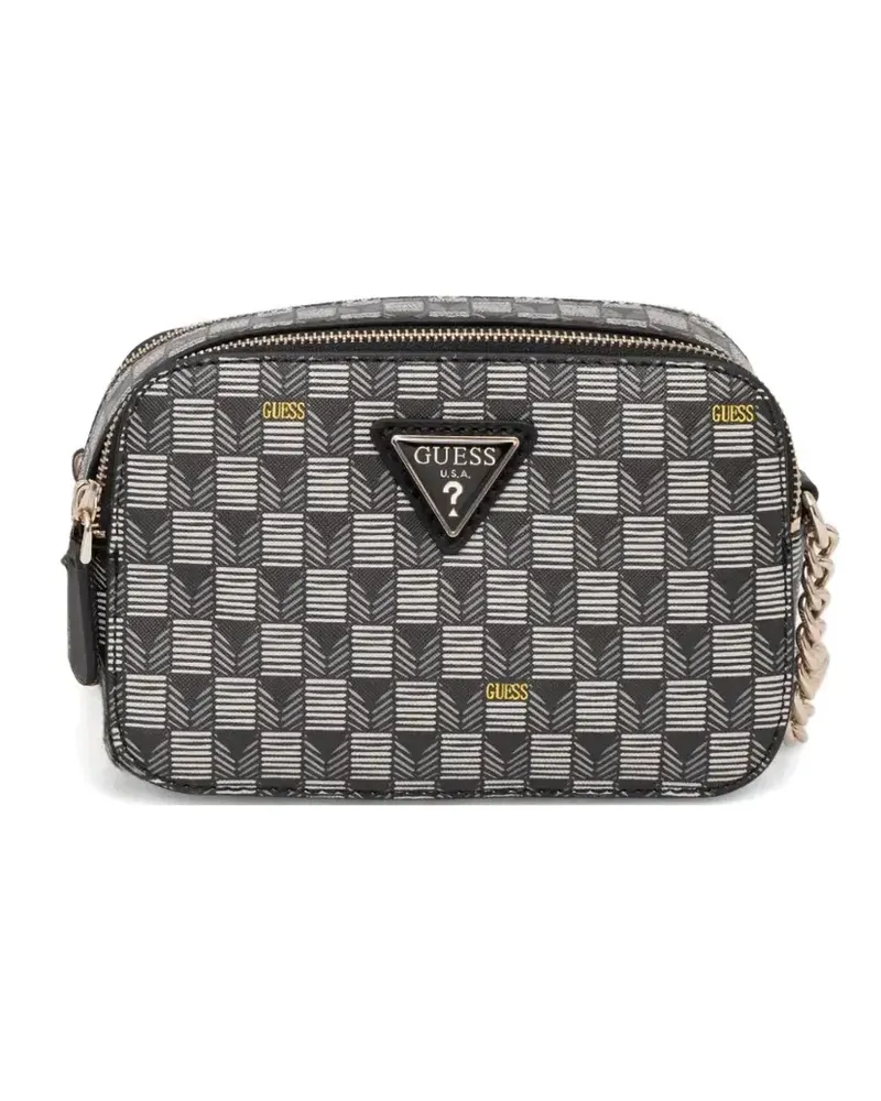 Guess Umhängetasche mit Logo-Schild - Schwarz Schwarz