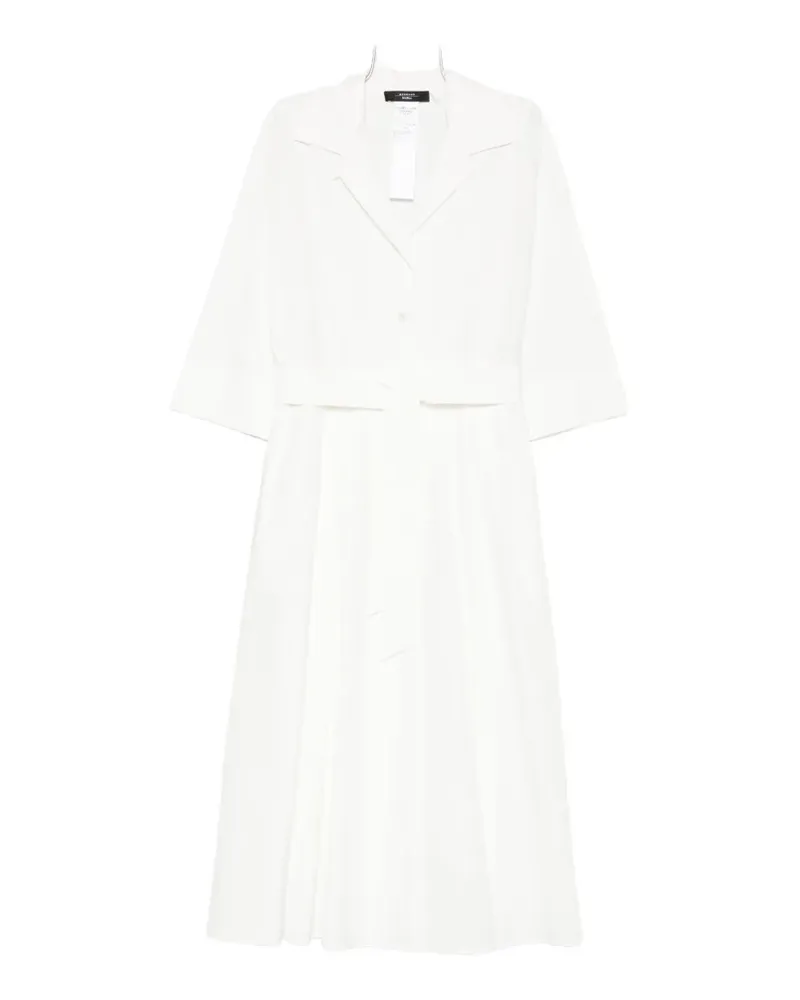 Max Mara belted midi shirt dress - Weiß Weiß