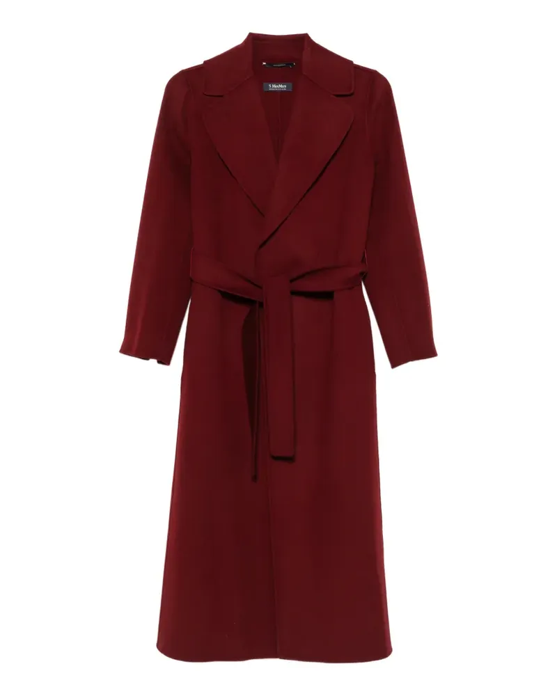 Max Mara Poldo Mantel mit Gürtel - Rot Rot