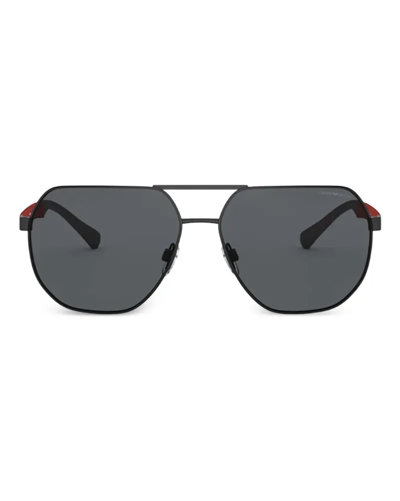Emporio Armani Getönte Pilotenbrille - Schwarz Schwarz