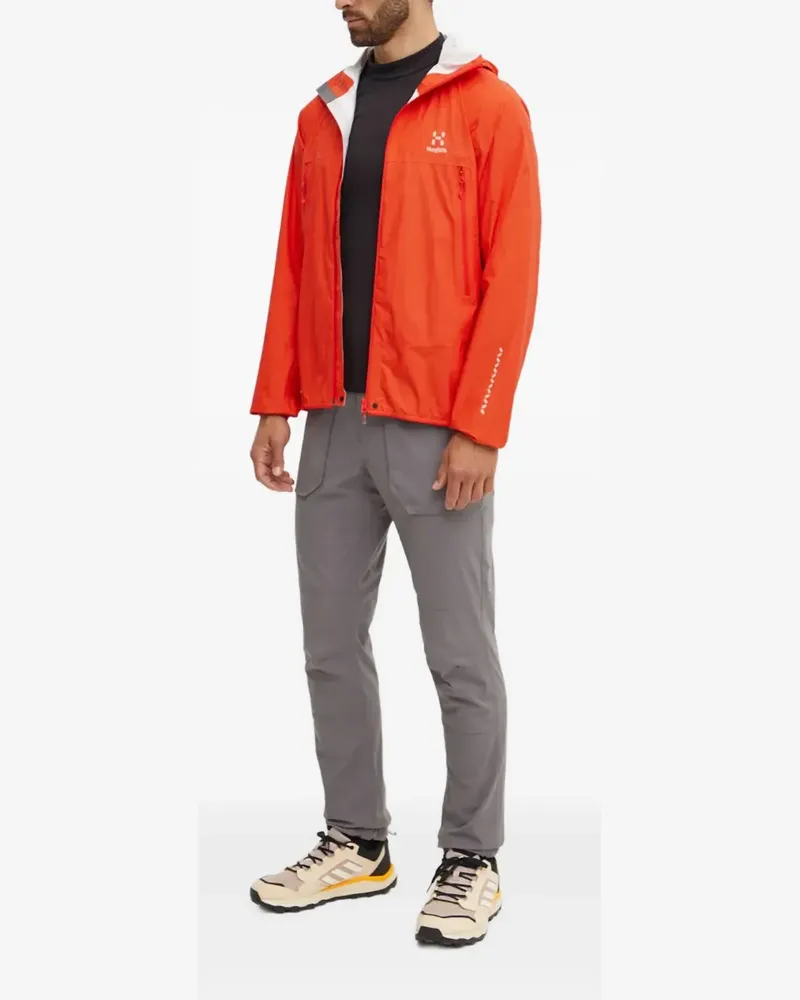 Haglöfs L.I zip-up hooded jacket - Orange Orange