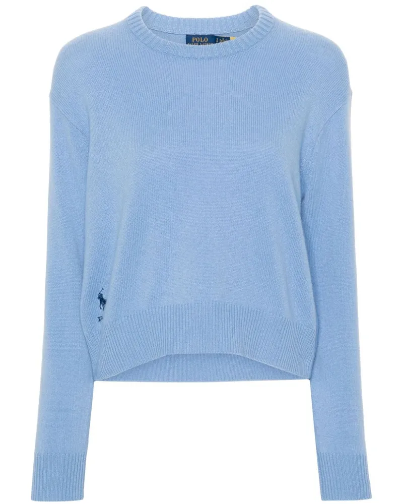 Ralph Lauren Pullover mit Polo Pony - Blau Blau