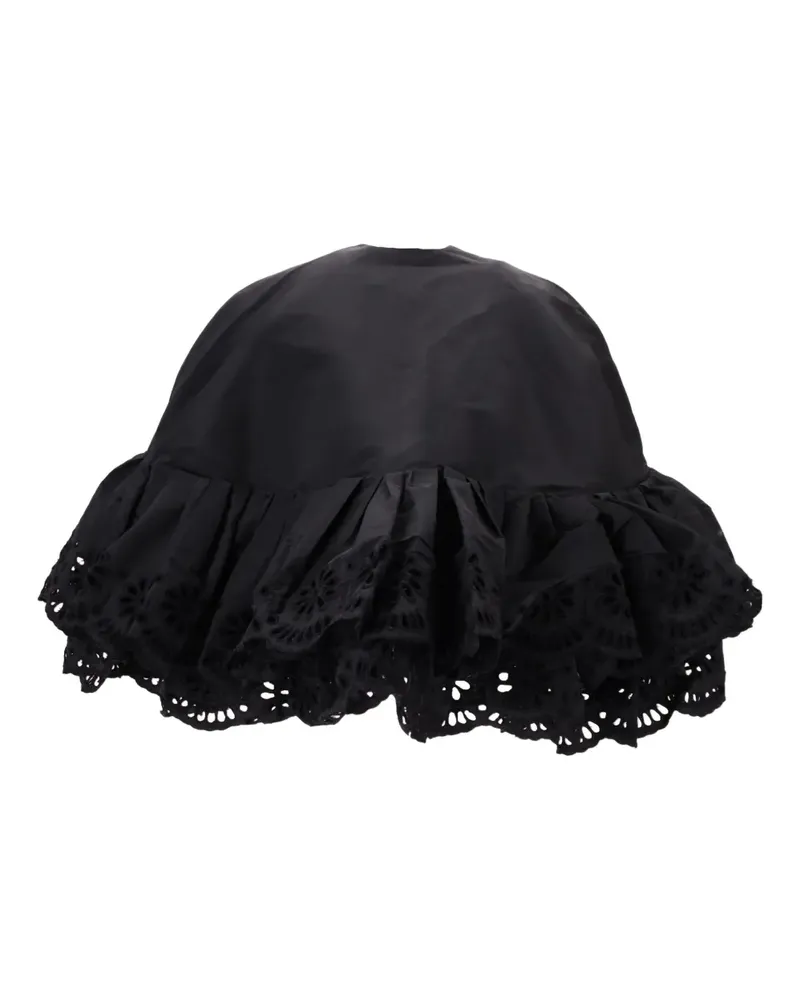 Meryll Rogge Cape mit Stickerei - Schwarz Schwarz